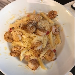 pasta con camarones