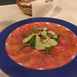 carpaccio de res