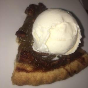 pecan pie con helado