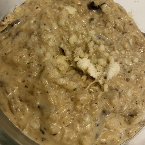 Risotto de hongos trufados