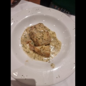Filete de Corvina al Ajillo