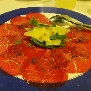 carpaccio de res