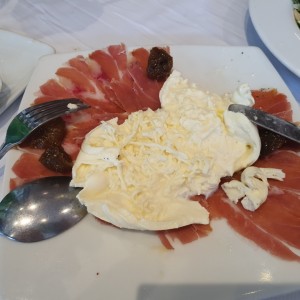 prosciutto con burratta