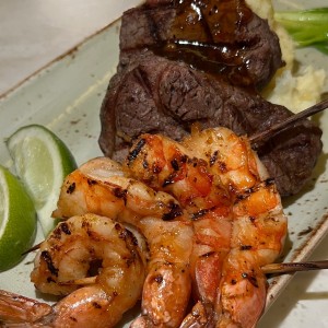 Asian Steak and Shrimp