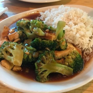 Ginger chicken with broccoli