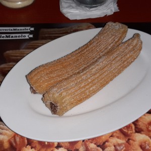 Churros rellenos de Manjar