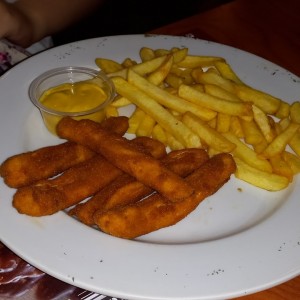 Deditos de pollo con Papas