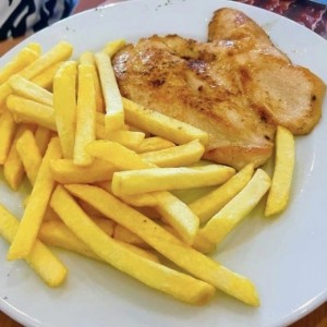 Pechuga de pollo con papas