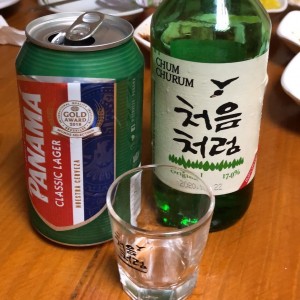 soju y cerveza 