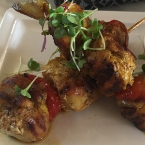 Brochetas de pollo 