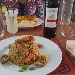 Arroz Chaufa con mariscos