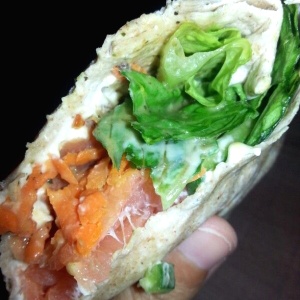 Wrap de salmon sushi