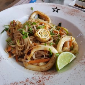 Phad Thai de Mariscos