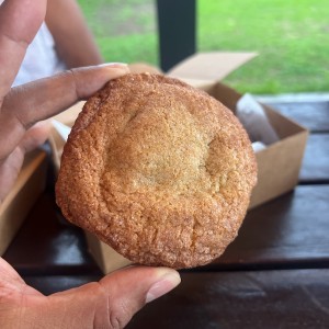 Galleta de churro rellena de manja
