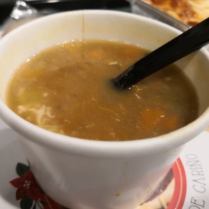 sopa de lentejas