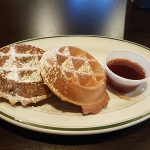 Wafles al gusto.