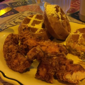 chicken and waffles