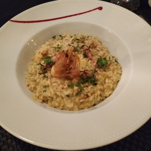 Risotto de camarones