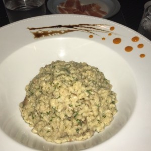 risotto con hongo porcini y trufa 