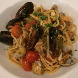 pasta con mariscos