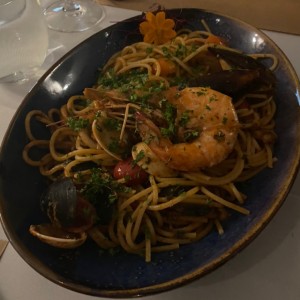 pasta con mariscos