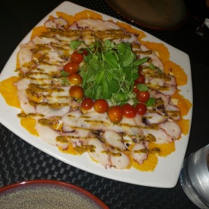 Carpaccio de pulpo