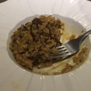 Risotto de hongos con aceite de trufa ?