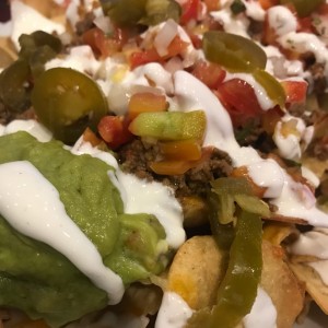 NACHOS DE POLLO O CARNE