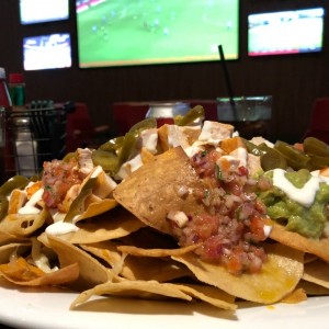 nachos de pollo