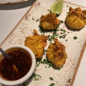 Wonton de langostinos