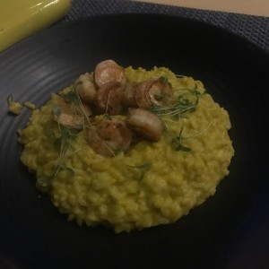 Risotto de Zapallo con Camarones