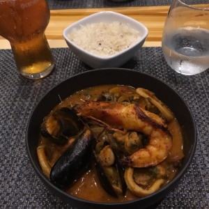 Cazuela de Mariscos Estilo Afro Antillano