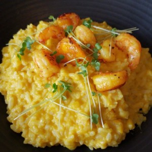 risotto de camarones 