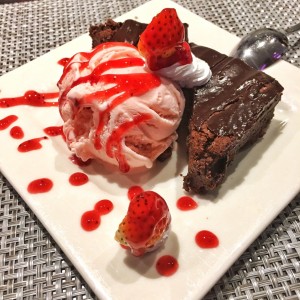 Brownie con Helado