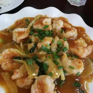 langostino al jengibre