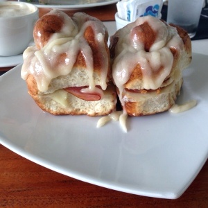 Cinammon roll sandwich