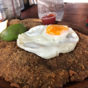 milanesa a caballo