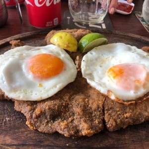 milanesa a caballo