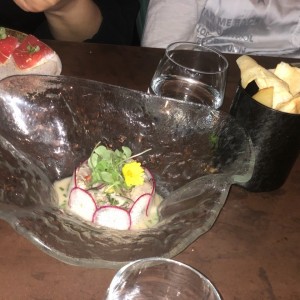 Entradas - Ceviche de corvina