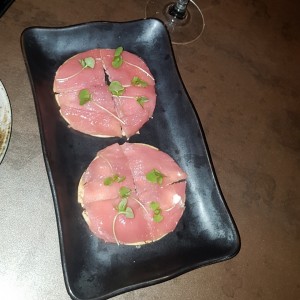 Para picar - Tuna pizza