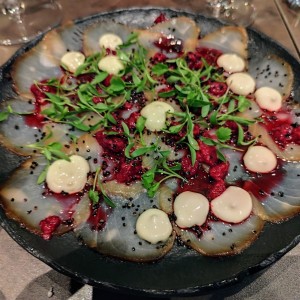 Carpaccio de White Tuna Ahumado