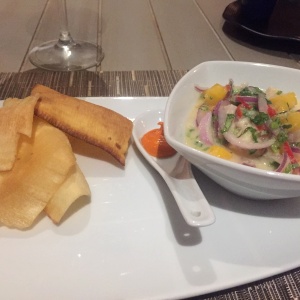 Ceviche de mango