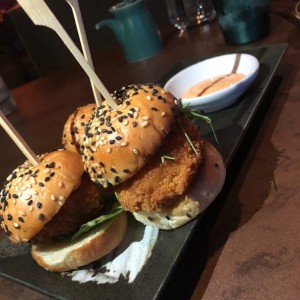 Para picar - Rock prawn sliders