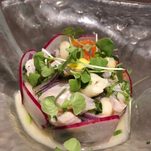 Entradas - Ceviche de corvina