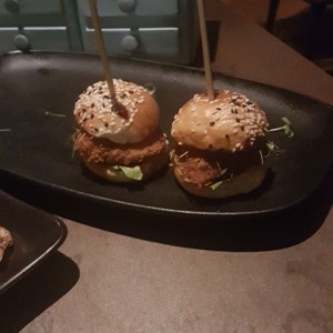 Para picar - Rock prawn sliders