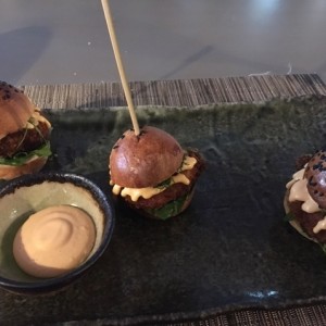 Para picar - Rock prawn sliders