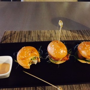 Para picar - Rock prawn sliders