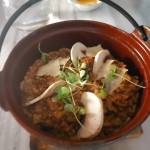 Risotto trio de hongos