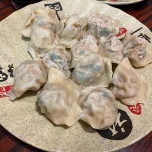 gyozas de cerdo puerro hervidas 