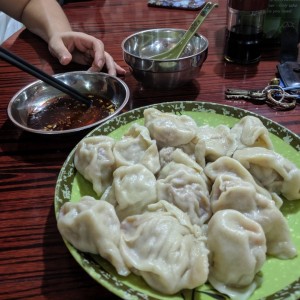 Kimchi dumplings